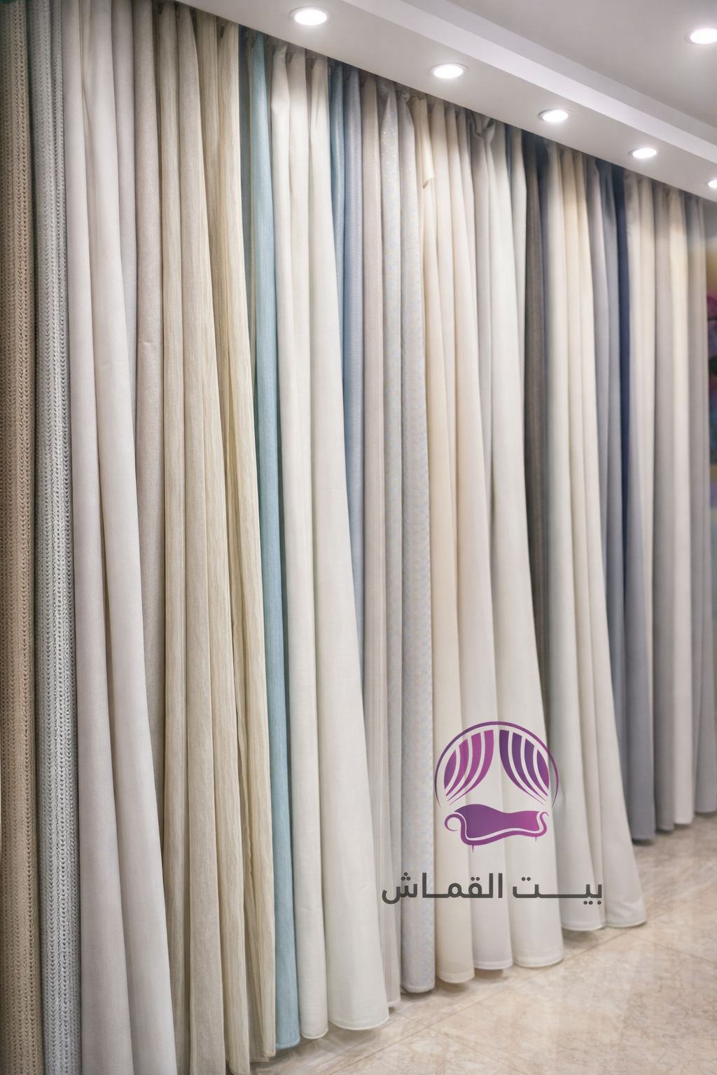 ستائر شيفون مطرزة فاخرة - تصاميم كلاسيكية راقية