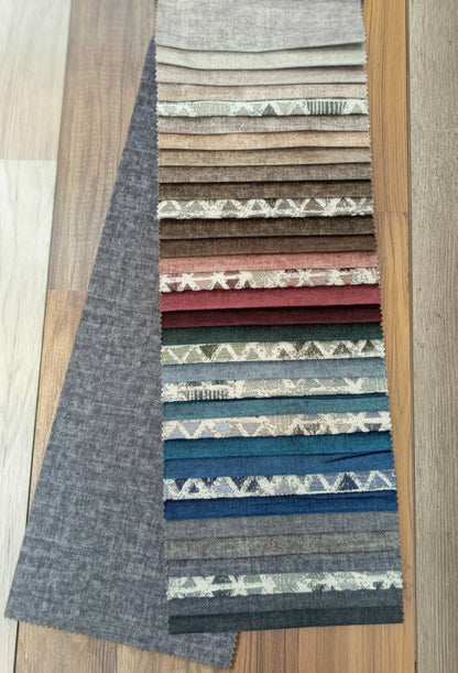 أقمشة مخملية فاخرة بألوان ساحرة.