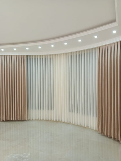 ستائر ويفي (Wave Curtains) عصرية - تفصيل وتركيب احترافي