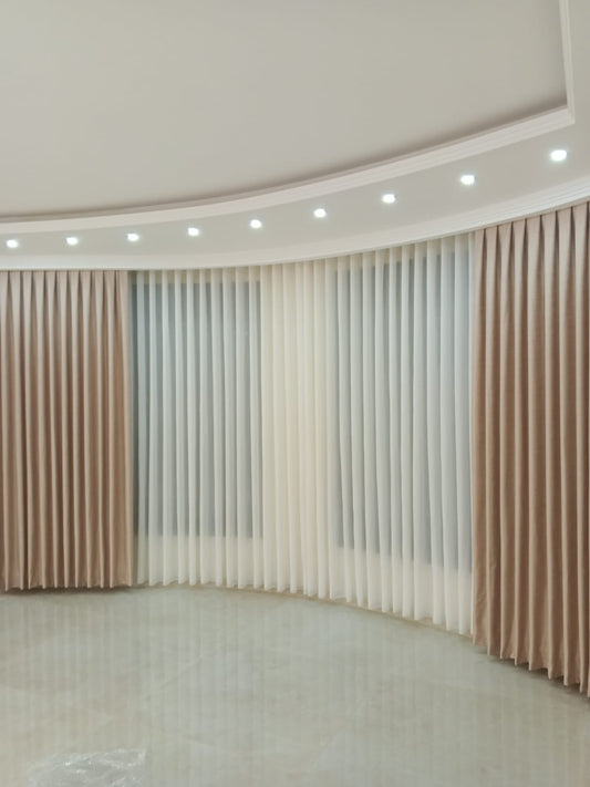 ستائر ويفي (Wave Curtains) عصرية - تفصيل وتركيب احترافي