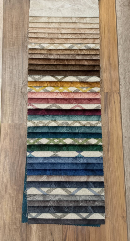 أقمشة مخملية فاخرة بألوان ساحرة.