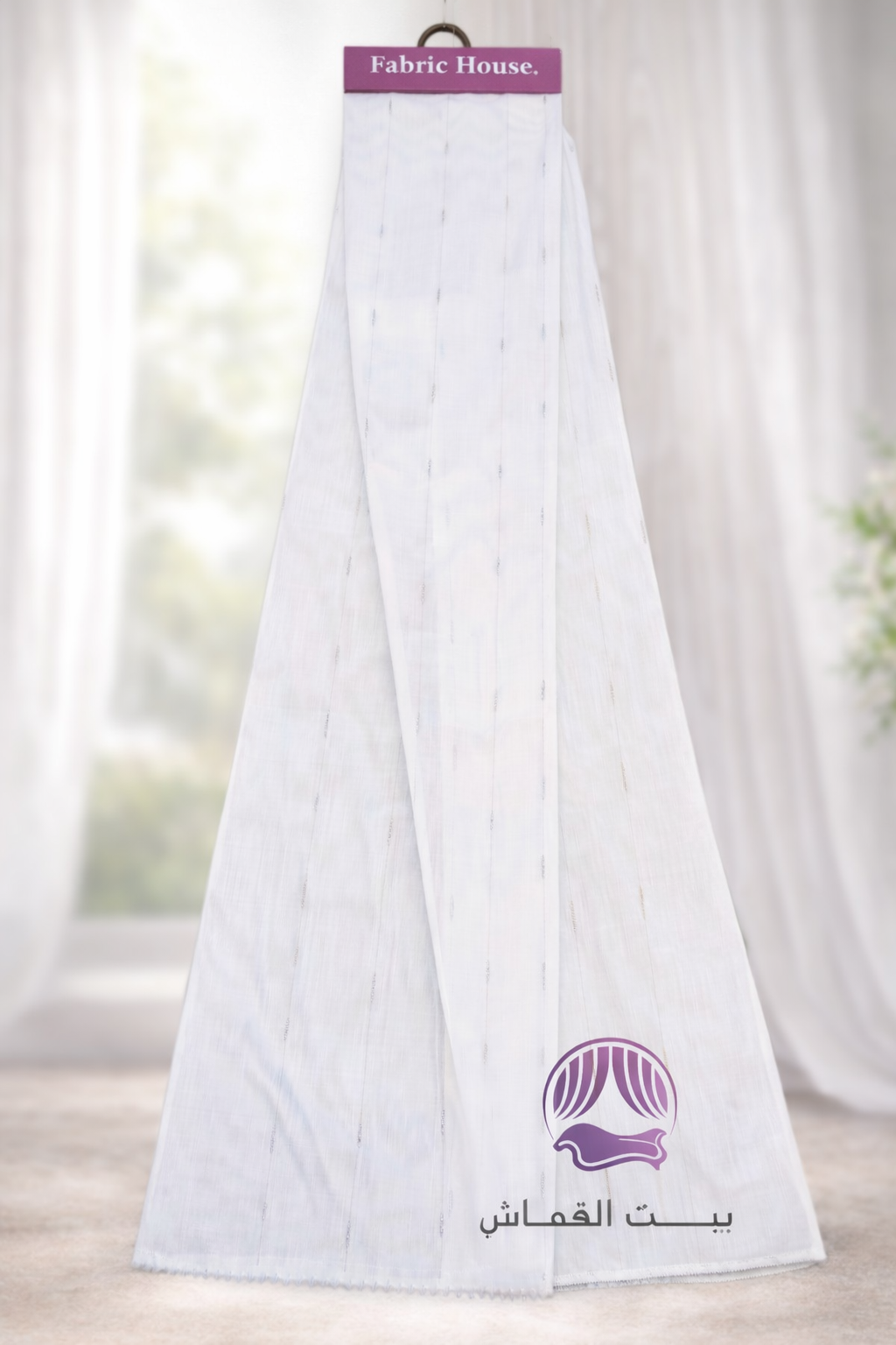 ستائر شيفون مطرزة فاخرة - تصاميم كلاسيكية راقية