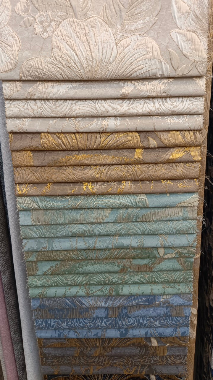 أقمشة كنب مشجرة فاخرة - نقشات كلاسيكية وذهبية