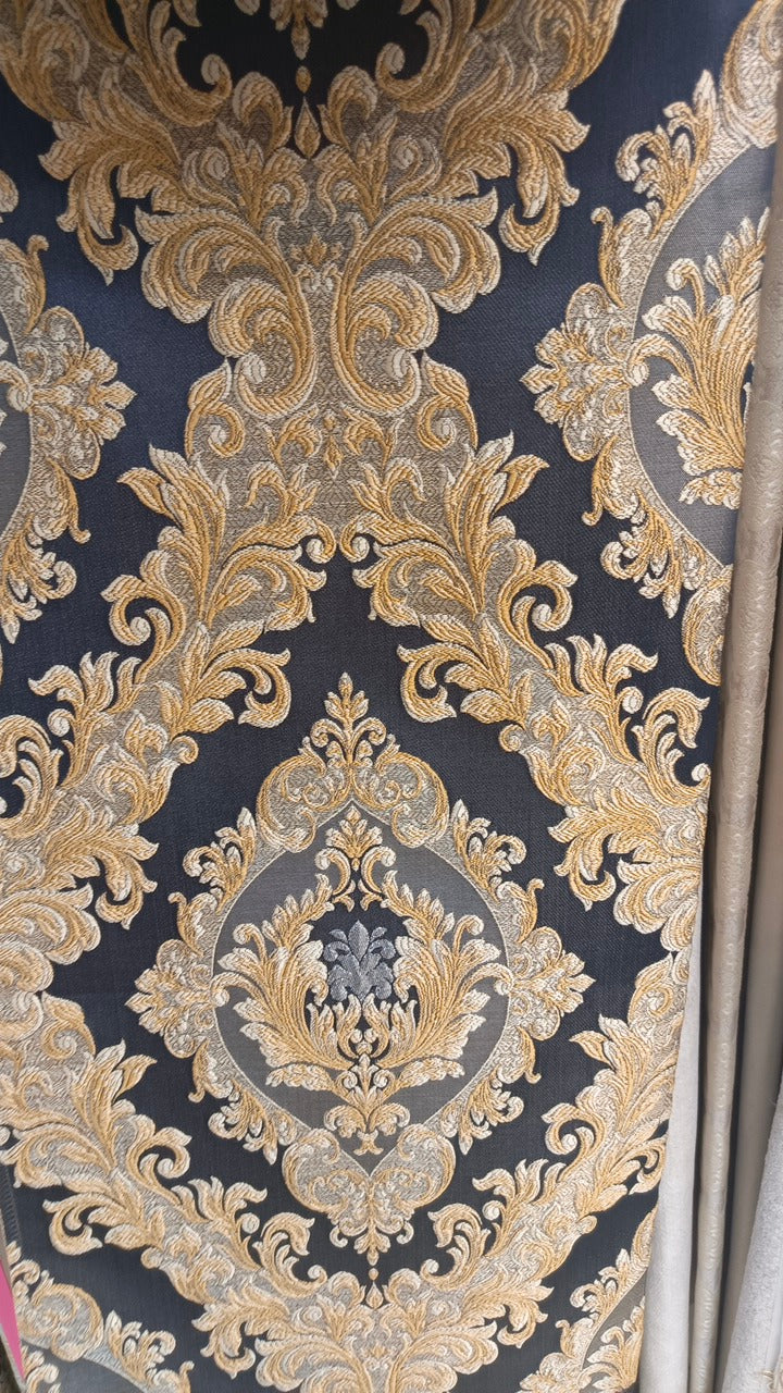 أقمشة كنب مشجرة فاخرة - نقشات كلاسيكية وذهبية