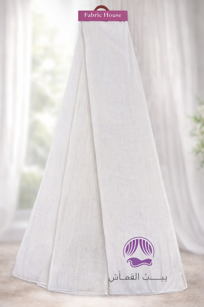 ستائر شيفون مطرزة فاخرة - تصاميم كلاسيكية راقية